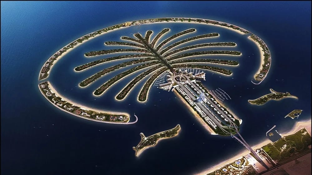 Palm Jebel Ali Island in Dubai